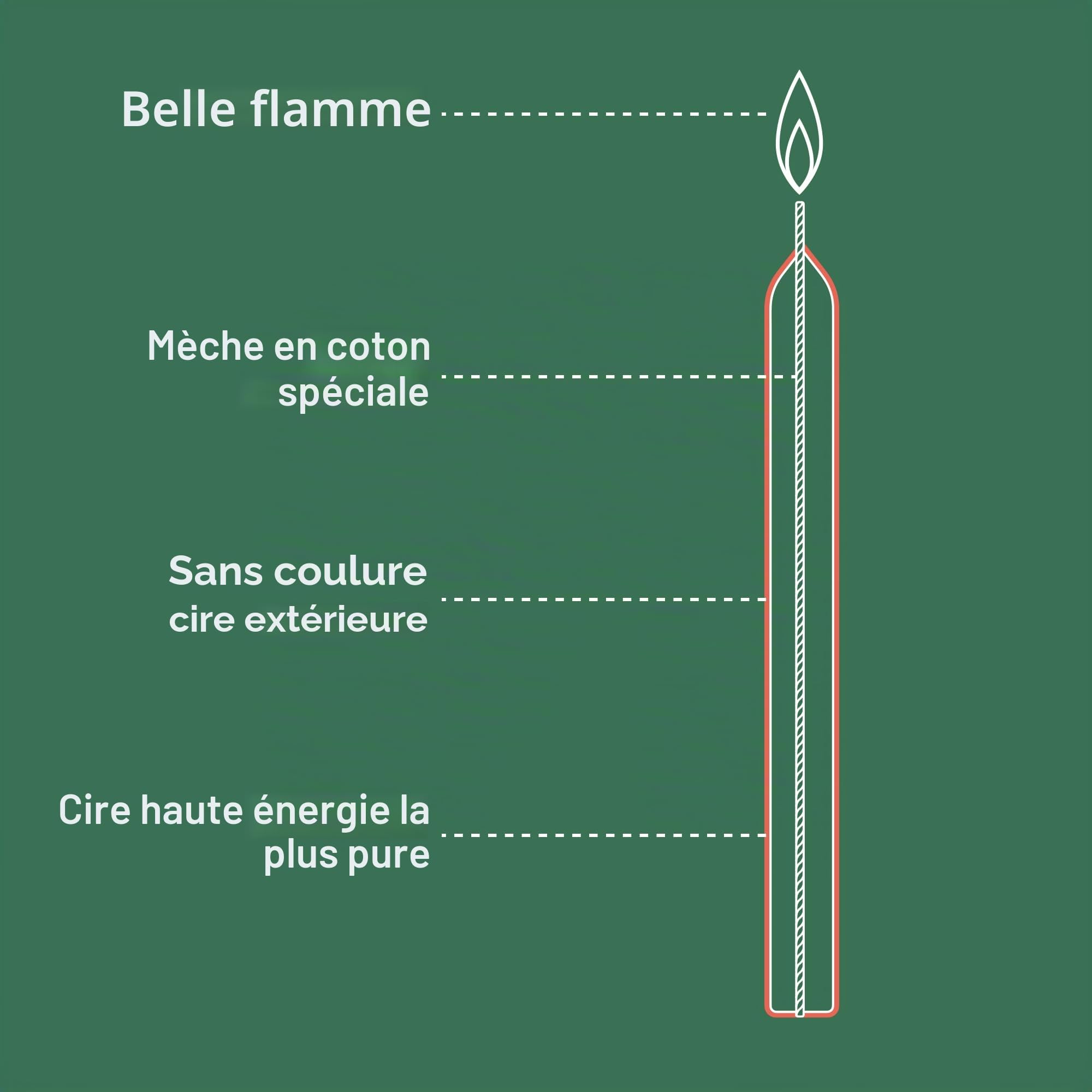 bolsius-essentials-bougie-conique-rouge-17-cm-lot-8-5h image 2