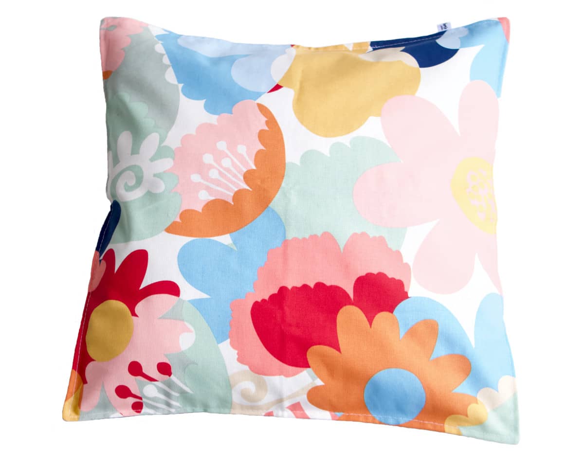 am-cla-housse-de-coussin-fleurs-multicolores-50x50-coton image 1