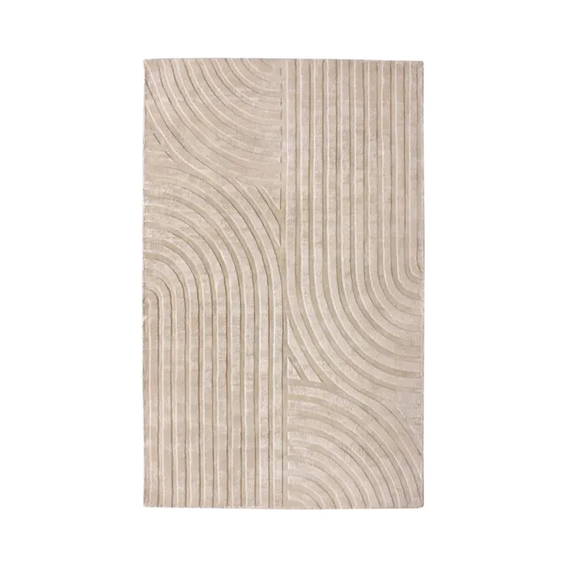 sia-nola-dana-230x160-cm-tapis-beige-en-viscose-fait-main image 1