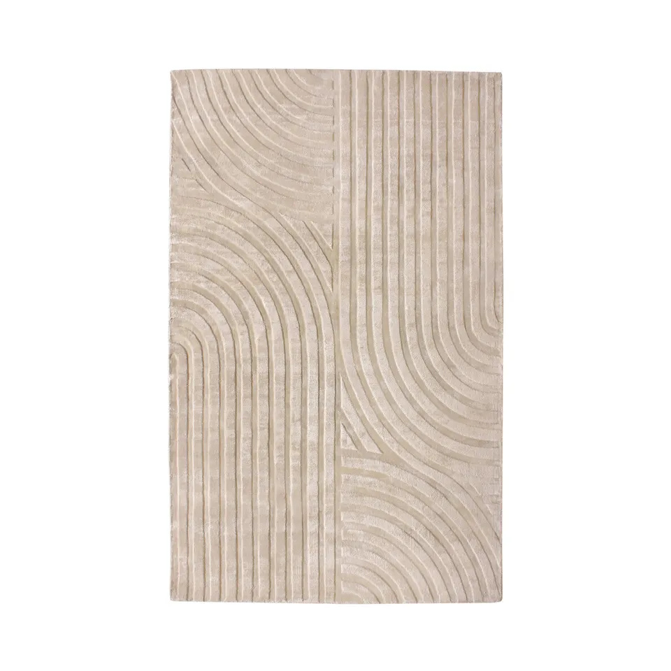 sia-nola-dana-230x160-cm-tapis-beige-en-viscose-fait-main image 1