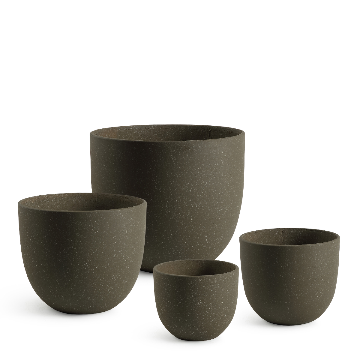 sia-deco-antica-lot-4-cache-pots-terra-marron-granito image 1