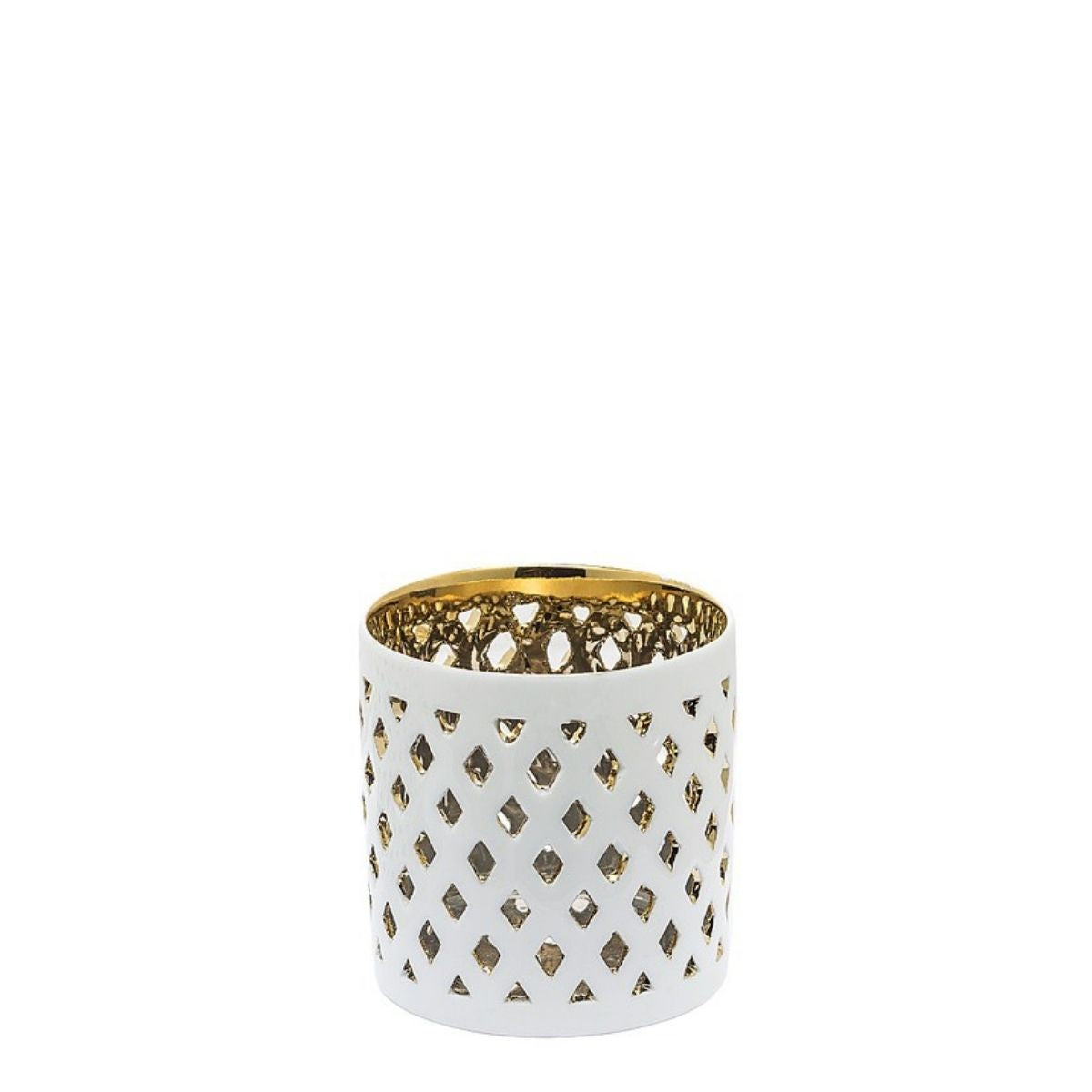 sia-nora-losanges-photophore-verre-blanc-7-cm-dor image 1