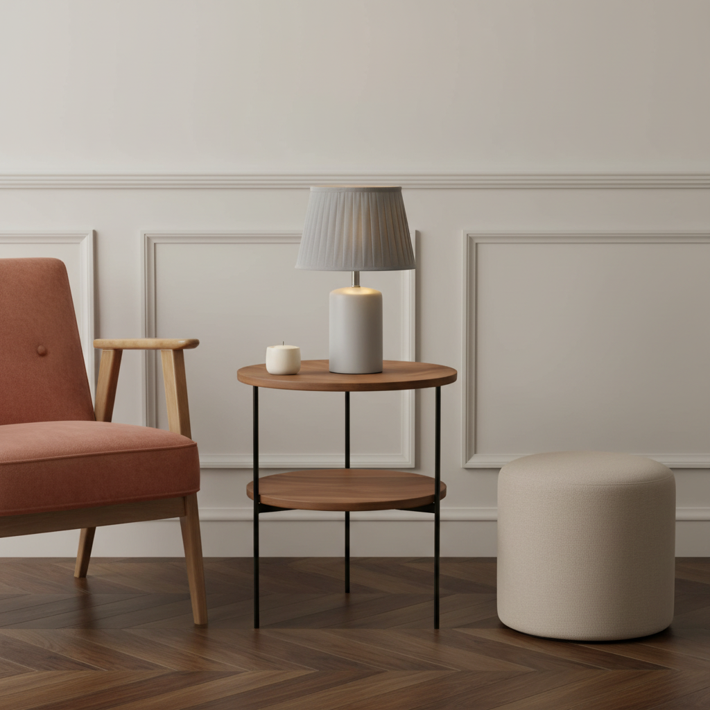 sia-deco-nora-abat-jour-pliss-gris-petit-e27 image 2