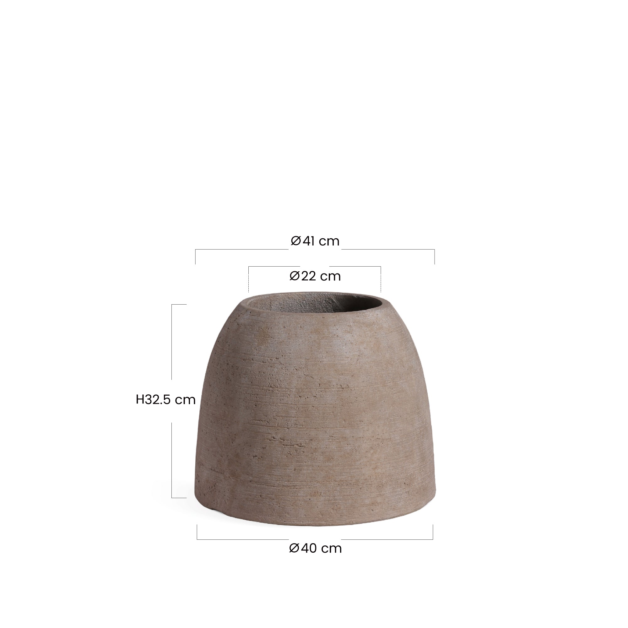 sia-deco-antica-cache-pot-zen-arrondi-33-cm-marron-clair image 6