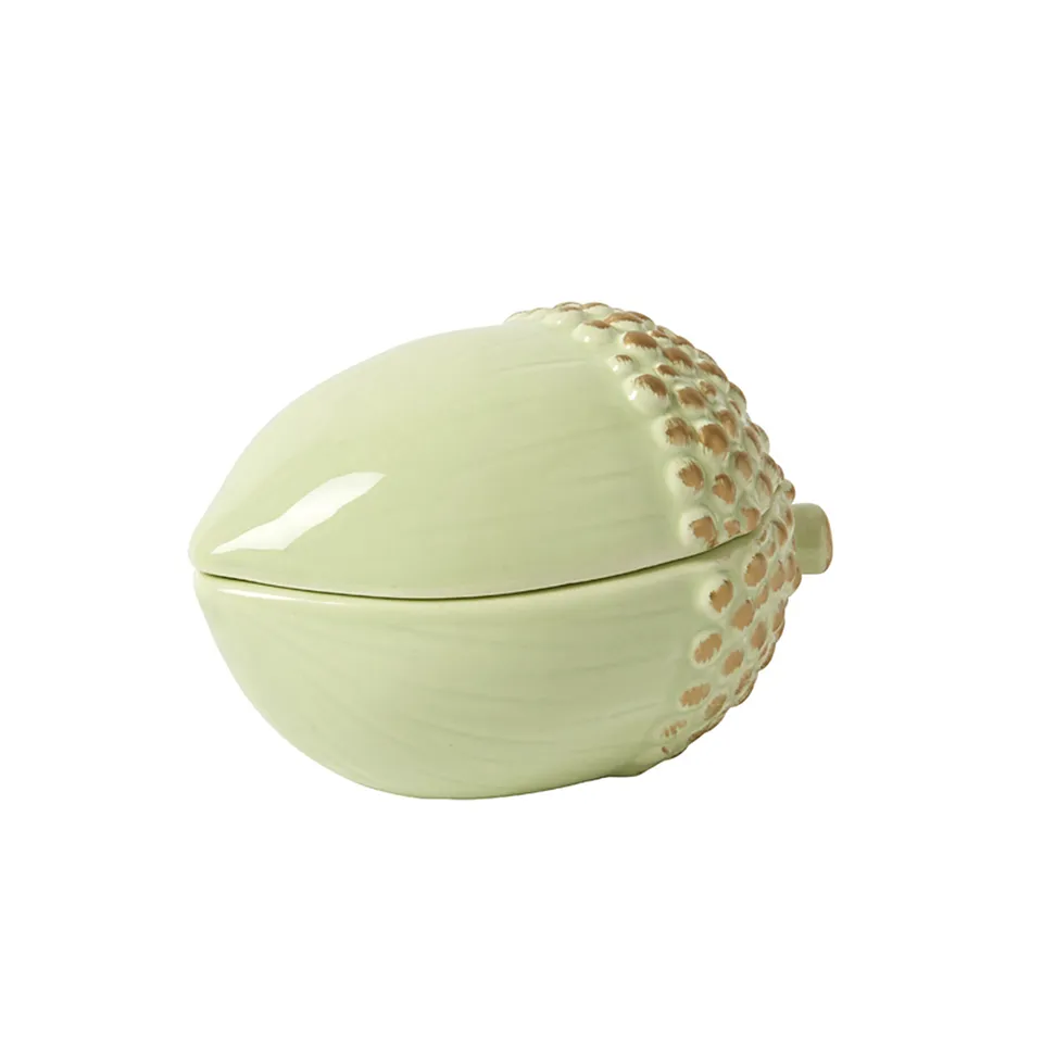 sia-charlie-klaus-bo-te-d-corative-verte-pomme-de-pin image 1