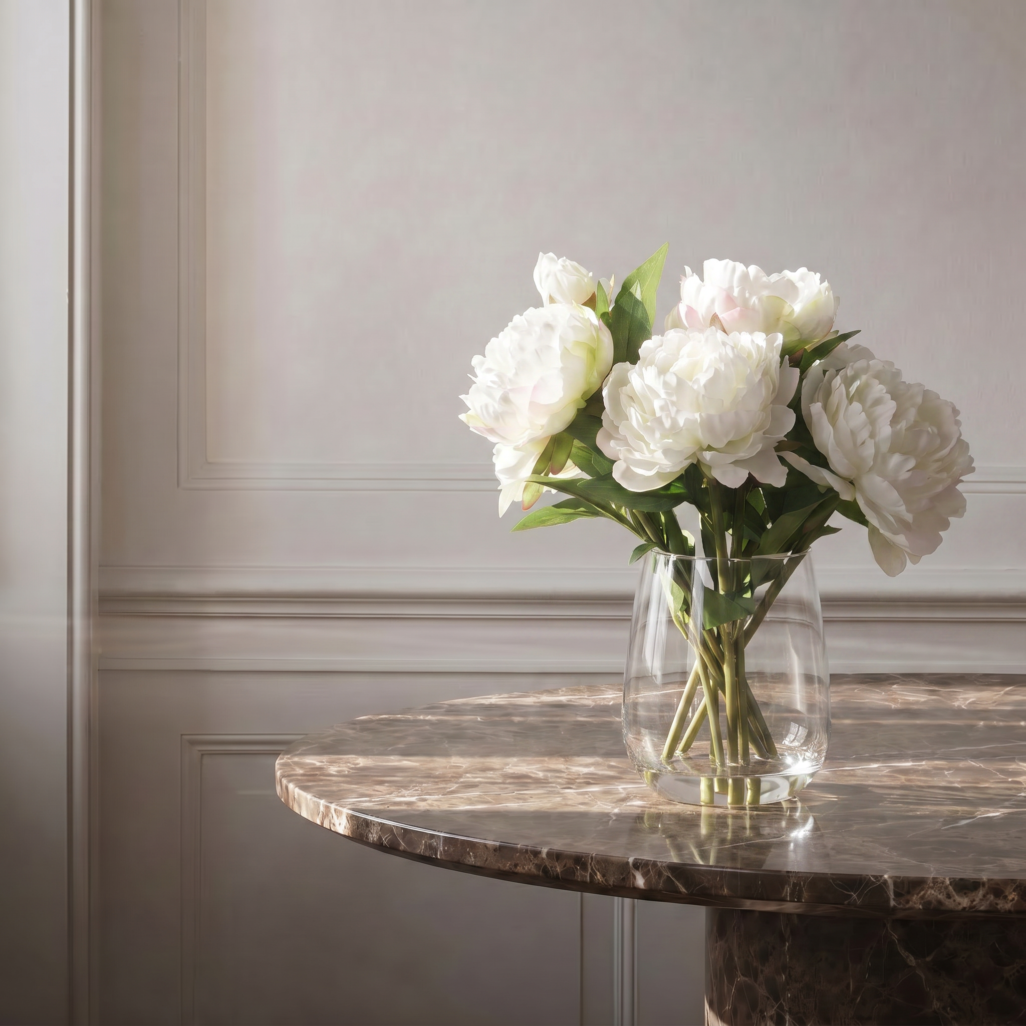 sia-deco-noah-composition-pivoines-vase-blanc-40-cm image 2