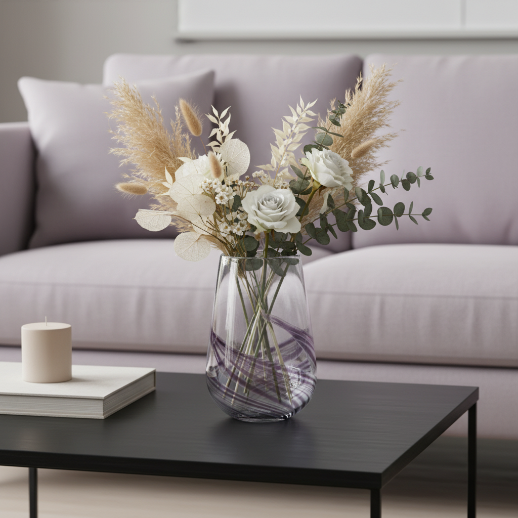 sia-deco-antica-vase-almond-violet-28-cm image 4