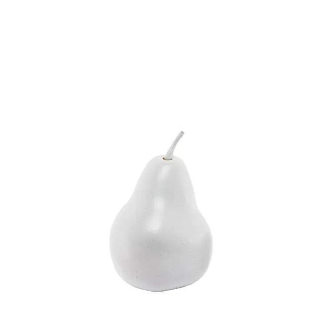sia-deco-victoria-poire-d-corative-blanche-10-cm image 1