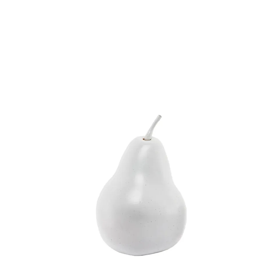 sia-deco-victoria-poire-d-corative-blanche-10-cm image 1