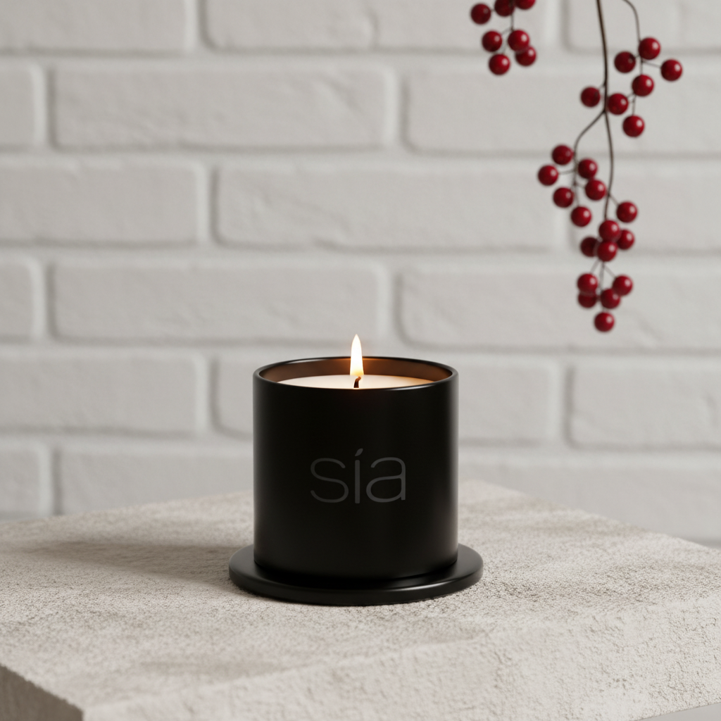 sia-deco-nora-bella-bougie-pois-de-senteur-noir-34h image 2