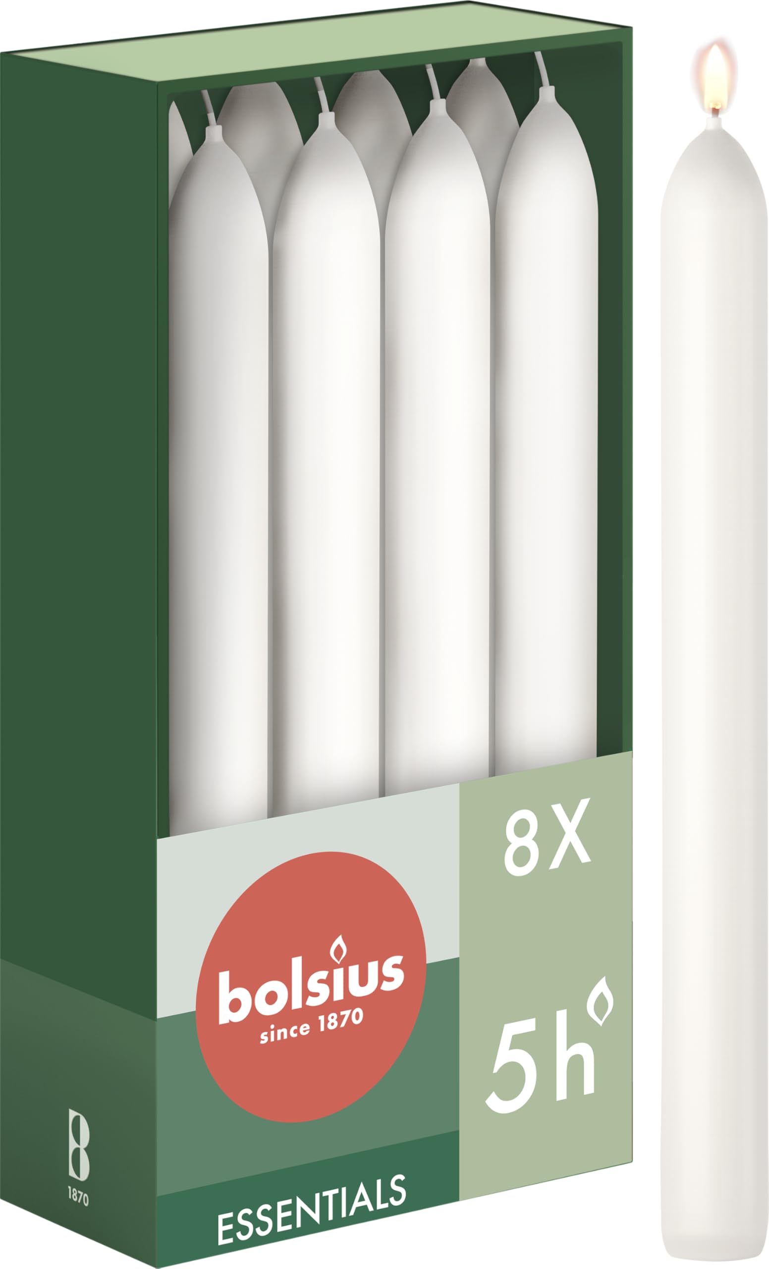 bolsius-essentials-bougie-d-ner-rouge-bordeaux-17-cm-lot-8 image 2