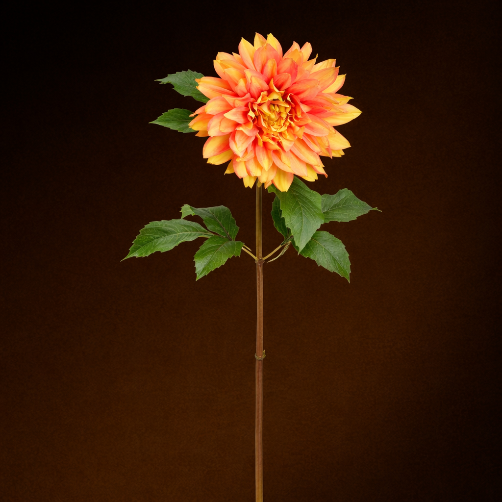 sia-deco-noah-tige-dahlia-premium-70-cm-orange-corail image 2