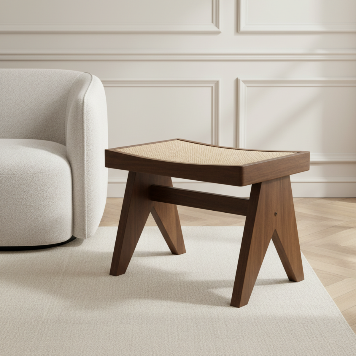 sia-charlie-tao-tabouret-ch-ne-rotin-marron image 2