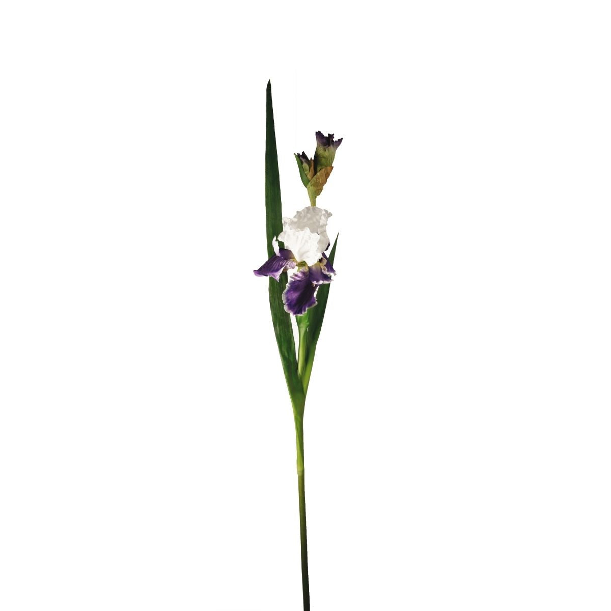 sia-deco-noah-tige-d-iris-artificielle-105-cm-blanc-violet image 2