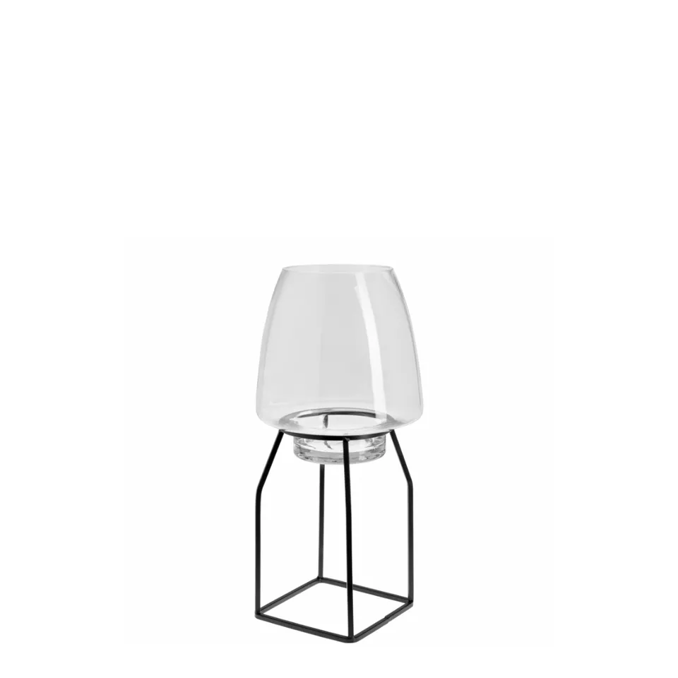 sia-nora-soaz-40-cm-photophore-verre-transparent-noir image 1