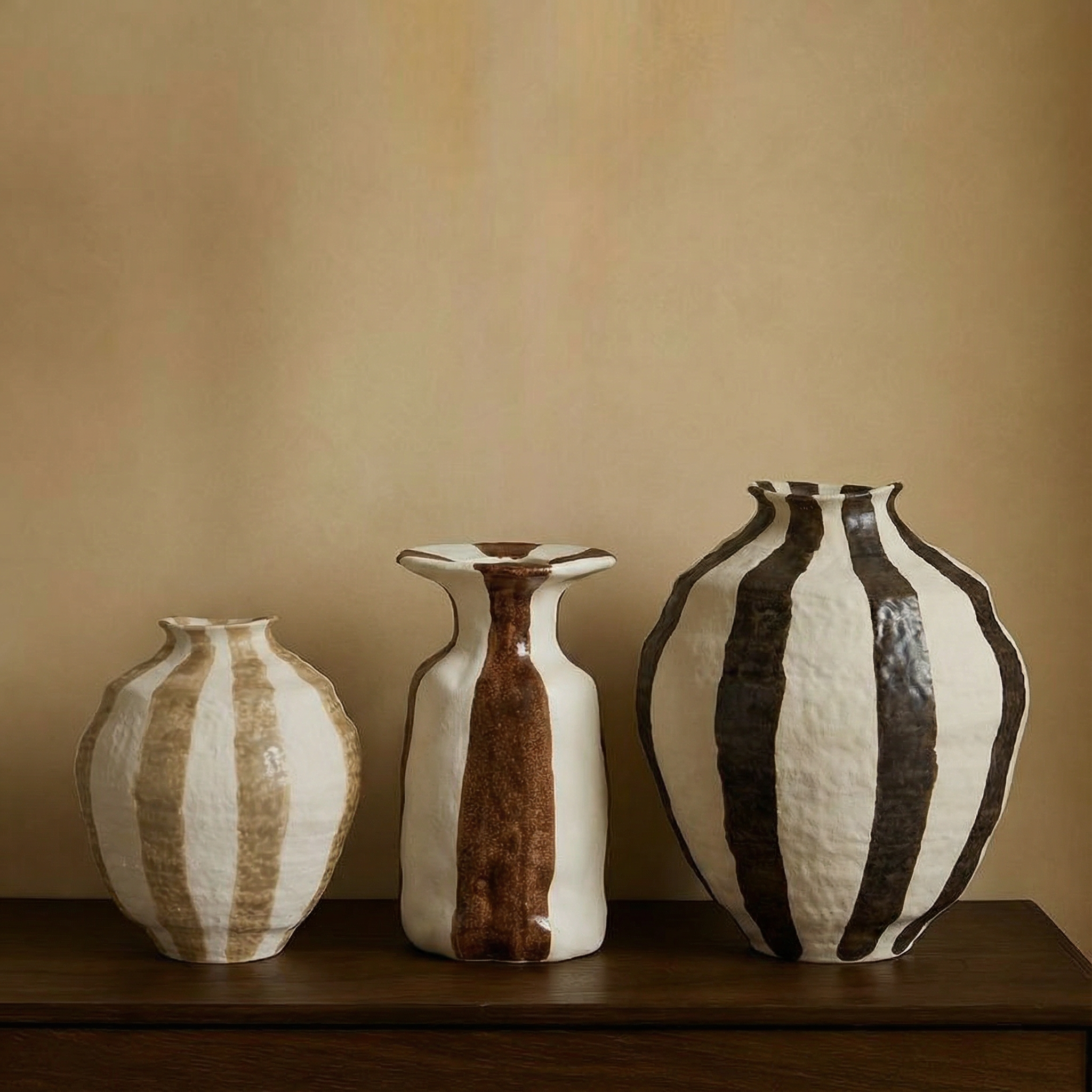 sia-antica-vase-rivage-marron-blanc-30-cm-fa-ence image 3