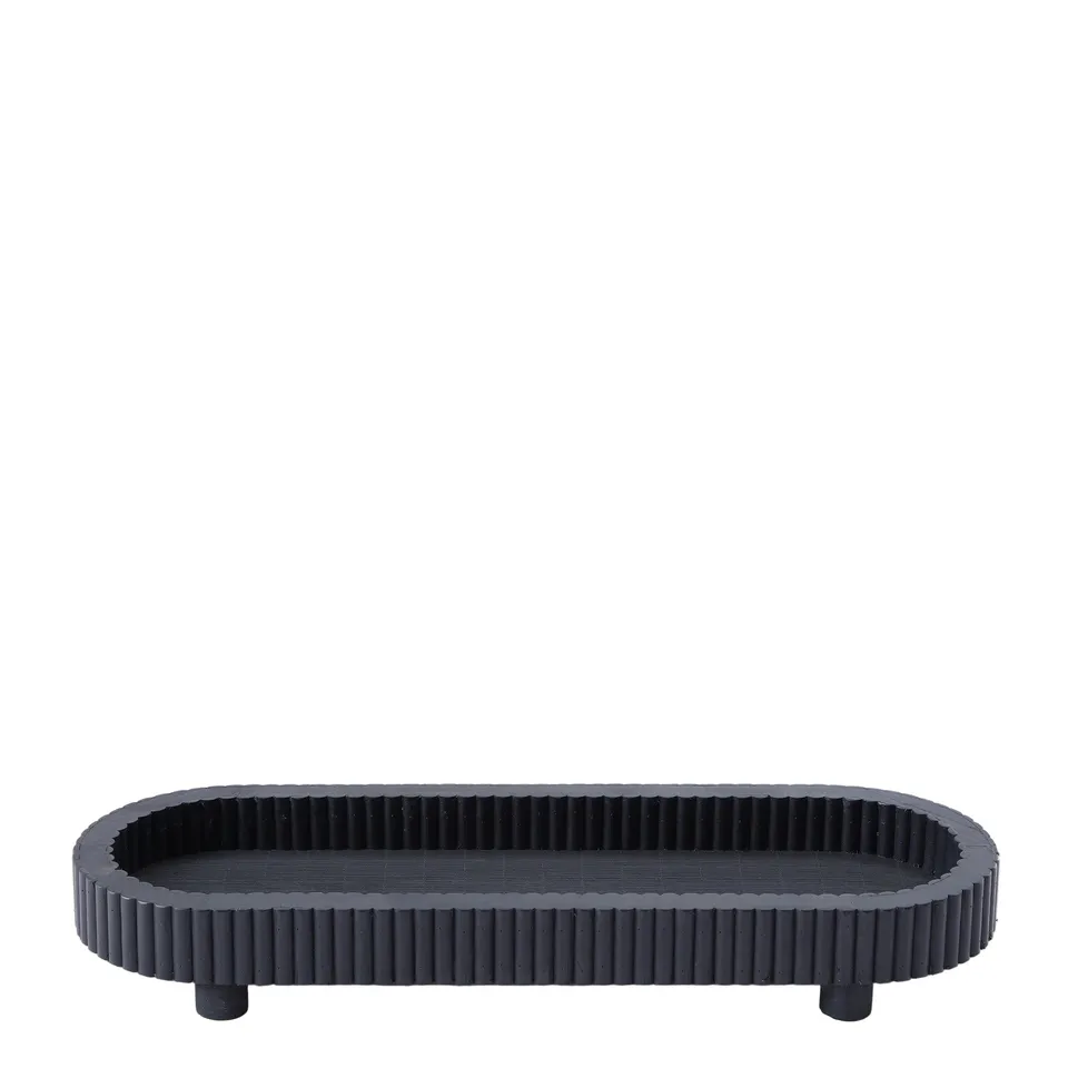 sia-deco-arlo-palma-plateau-d-coratif-bois-noir-45-cm image 1
