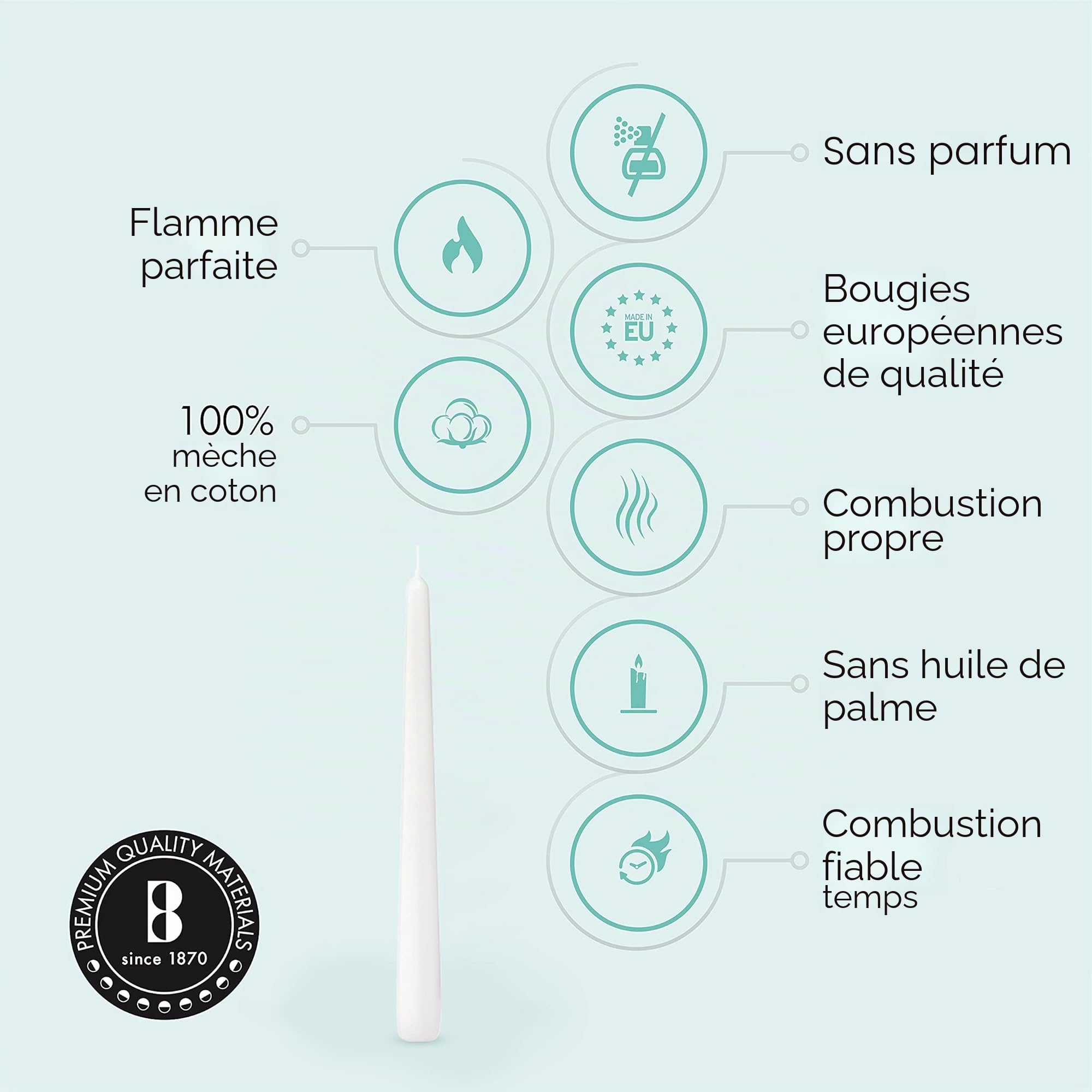 bolsius-bougies-de-d-ner-coniques-25-4-cm-bougie-blanche-lot-100 image 3
