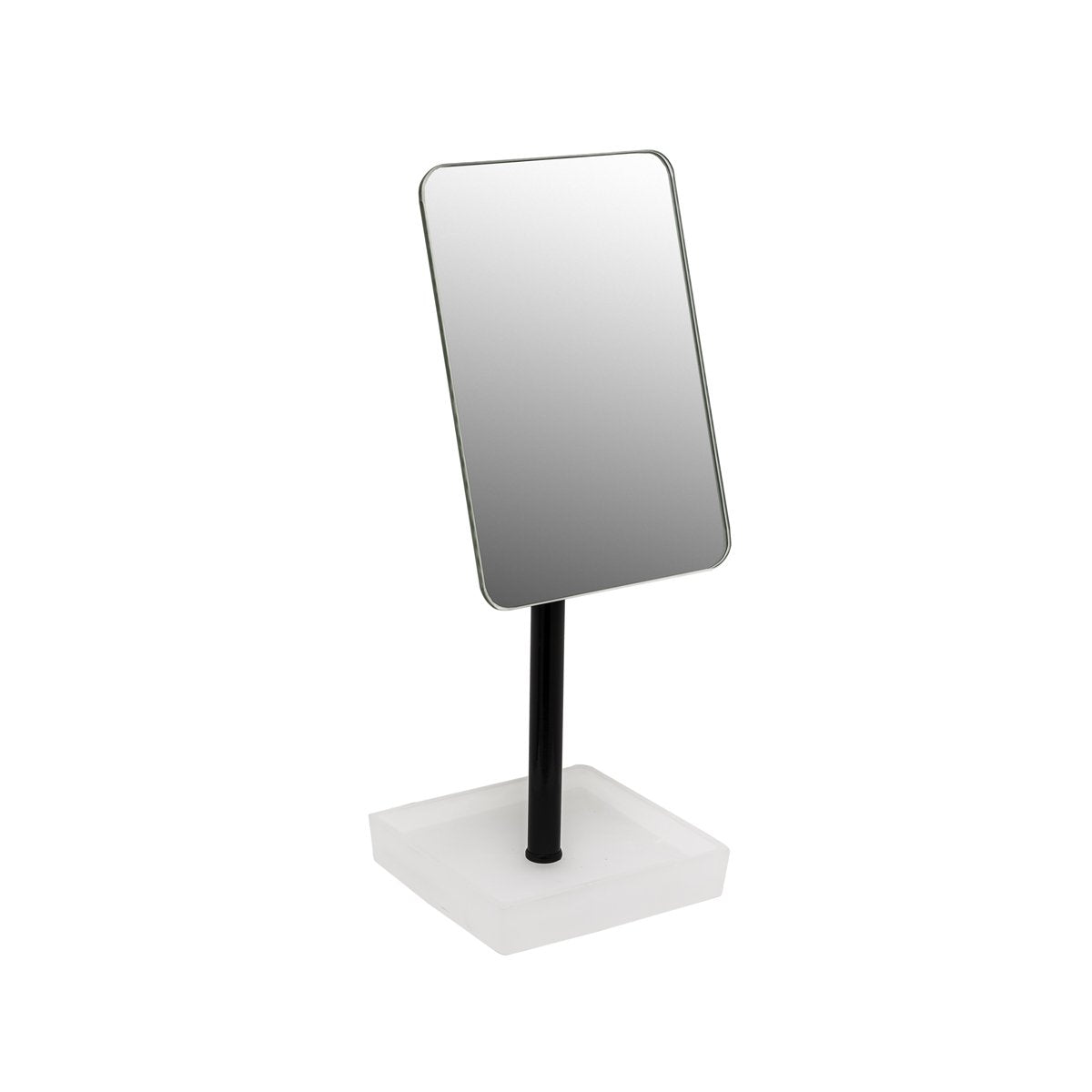 sia-deco-victoria-miroir-cecile-sur-pied-noir-blanc-29-cm image 1