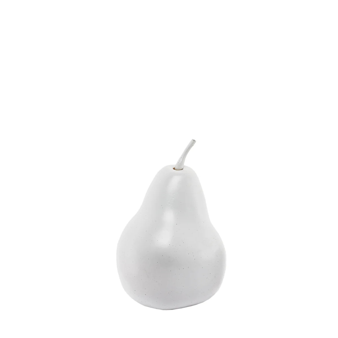 sia-deco-victoria-poire-d-corative-blanche-10-cm image 1