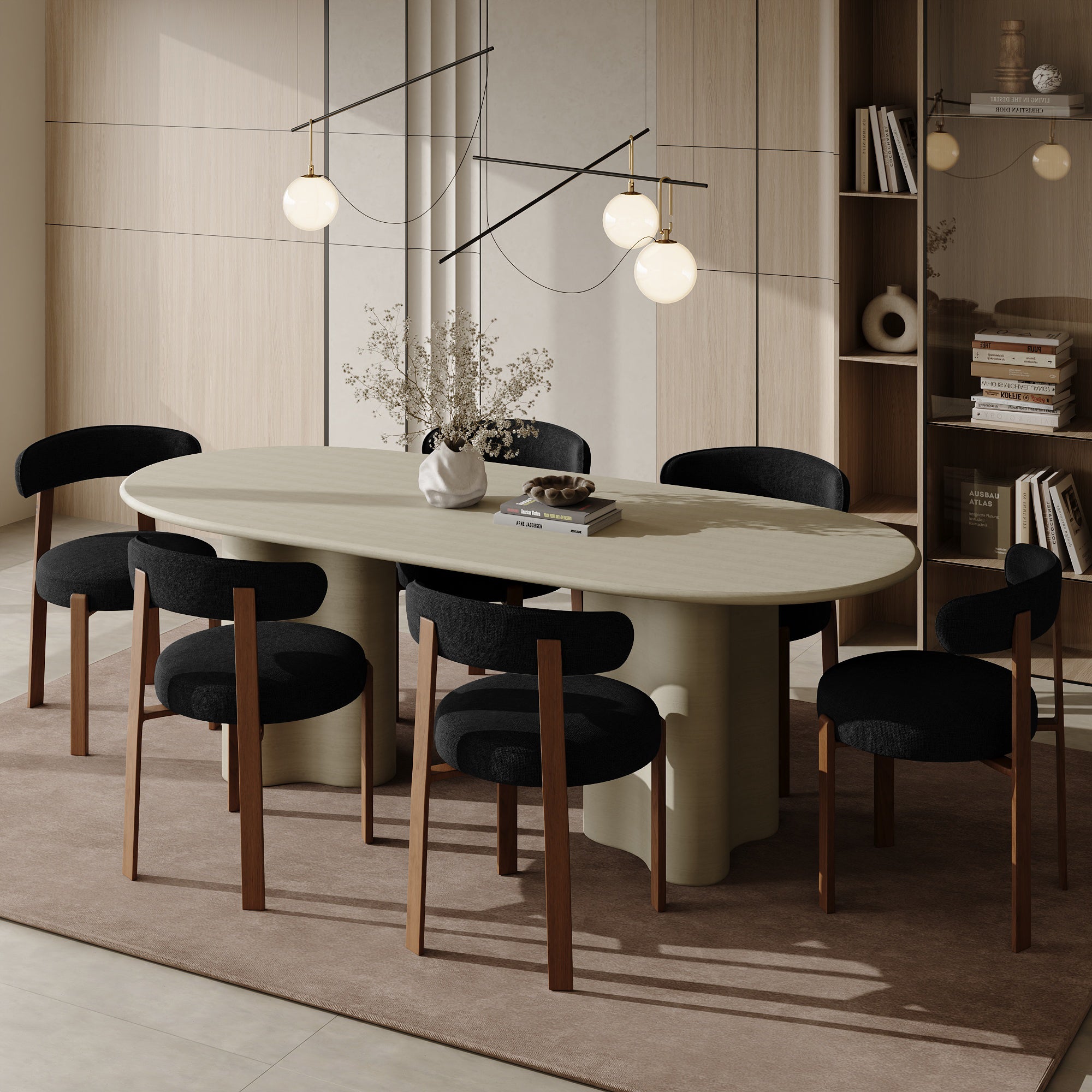 sia-charlie-juna-lot-2-chaises-noir-salle-manger image 2