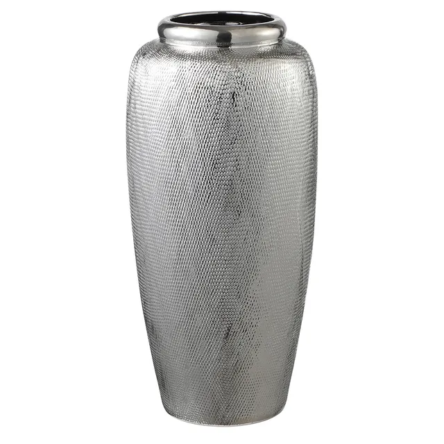 sia-deco-antica-vase-c-ramique-silver-tr-s-51cm-argent image 1