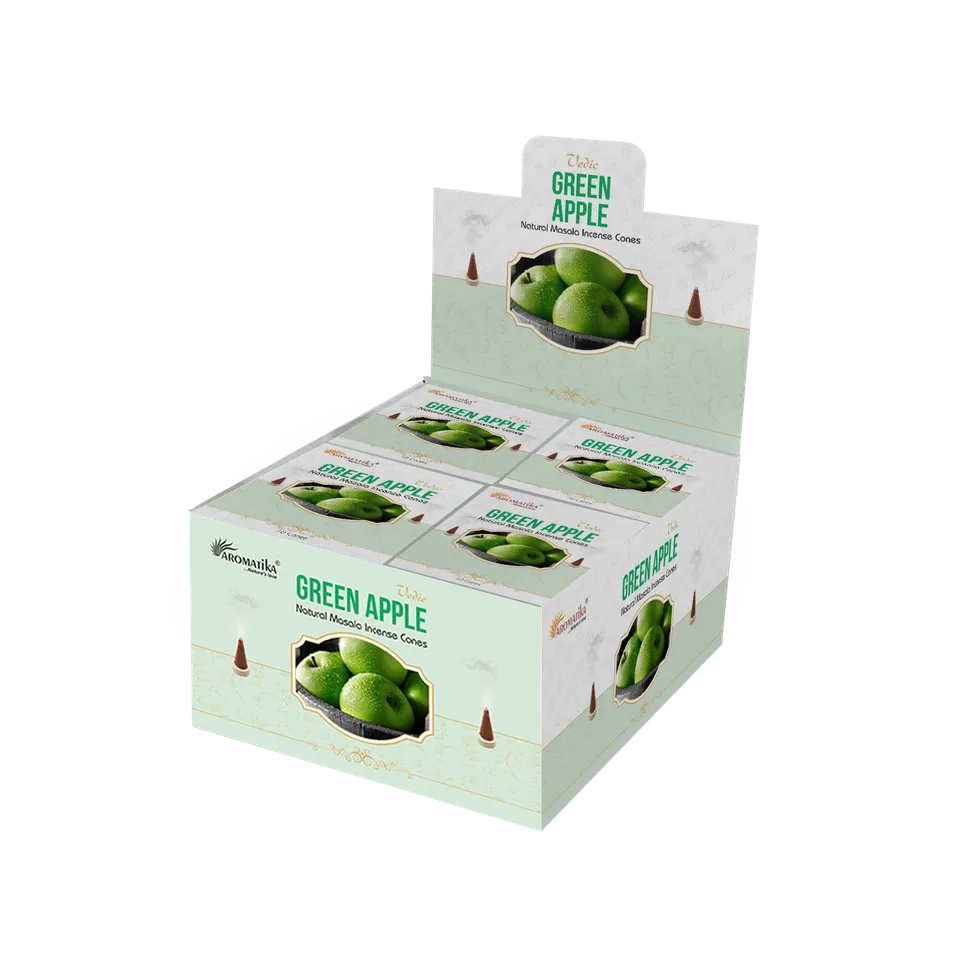 aromatika-vedic-c-nes-d-encens-120-pomme-verte-frais image 1