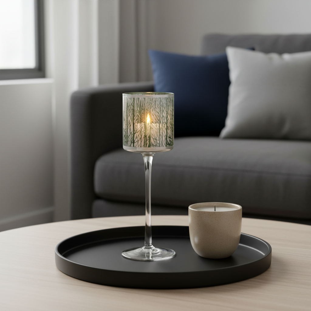 sia-deco-nora-fjord-photophore-pied-blanc-30-cm image 2