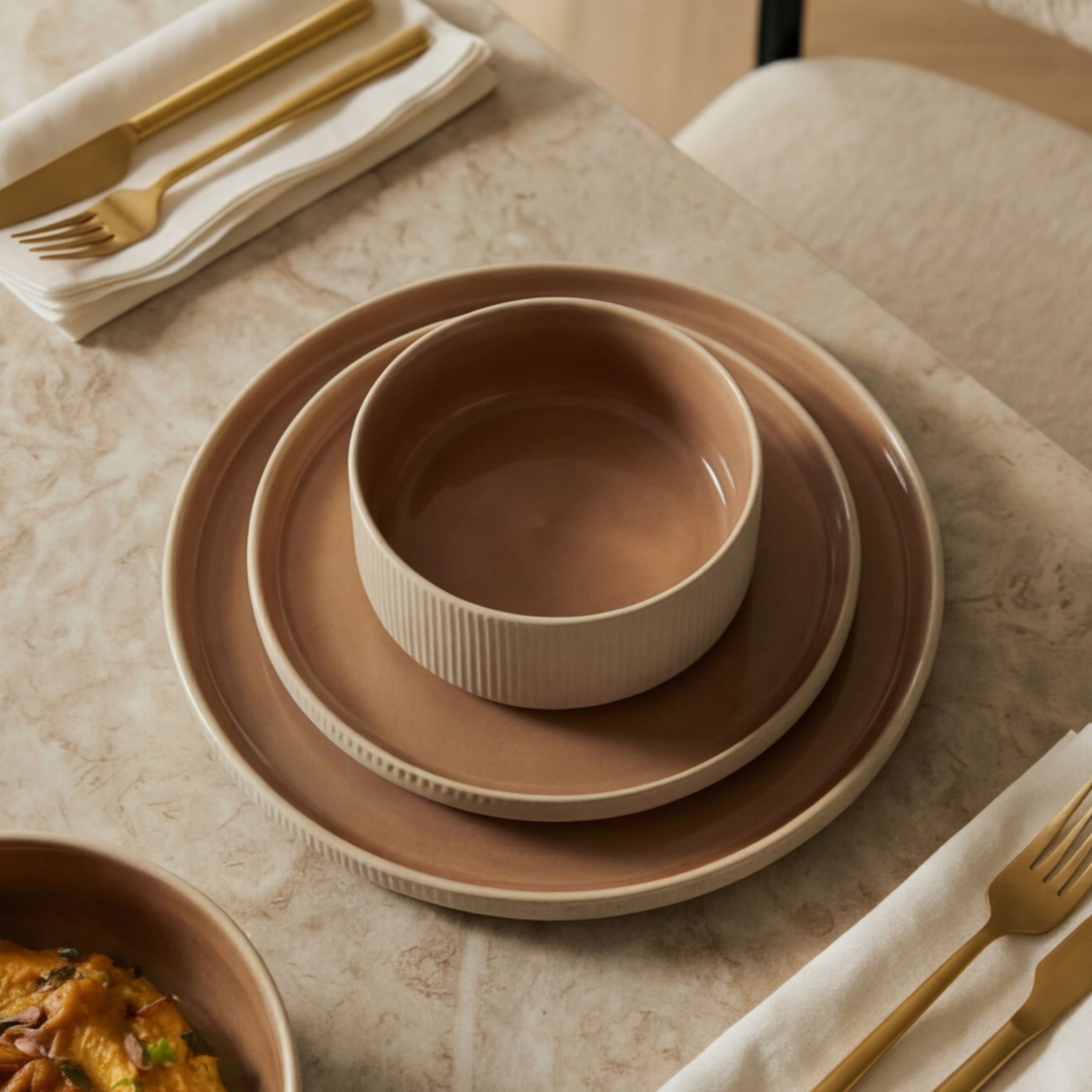 sia-deco-alba-service-vaisselle-16-pi-ces-beige-gr-s image 3