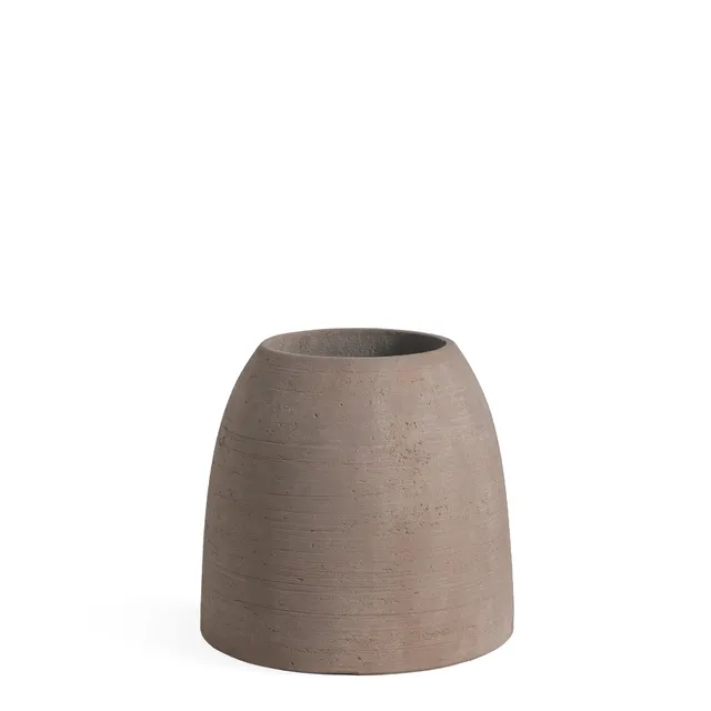 sia-antica-zen-cache-pot-arrondi-marron-45-cm-fibre-ciment image 1