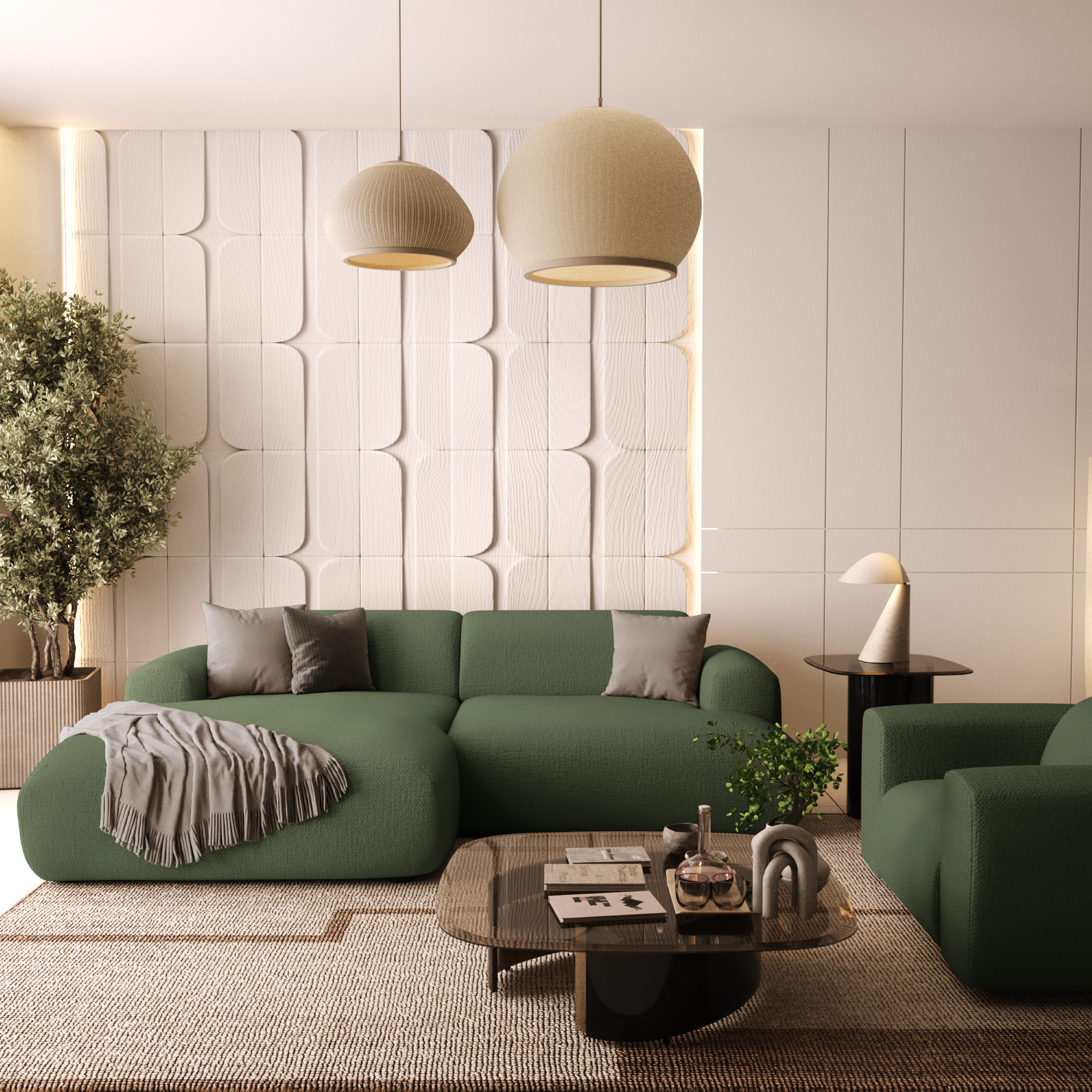 sia-myra-canap-angle-gauche-vert-olive-5-places image 7