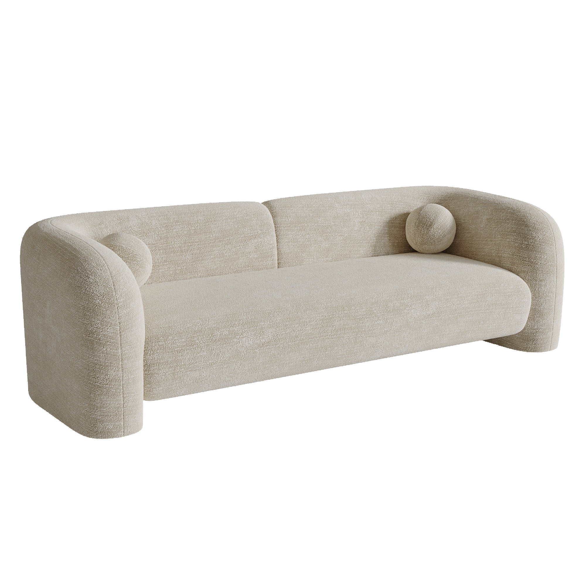 sia-deco-nola-canap-droit-coussins-boules-cr-me-kaki image 3