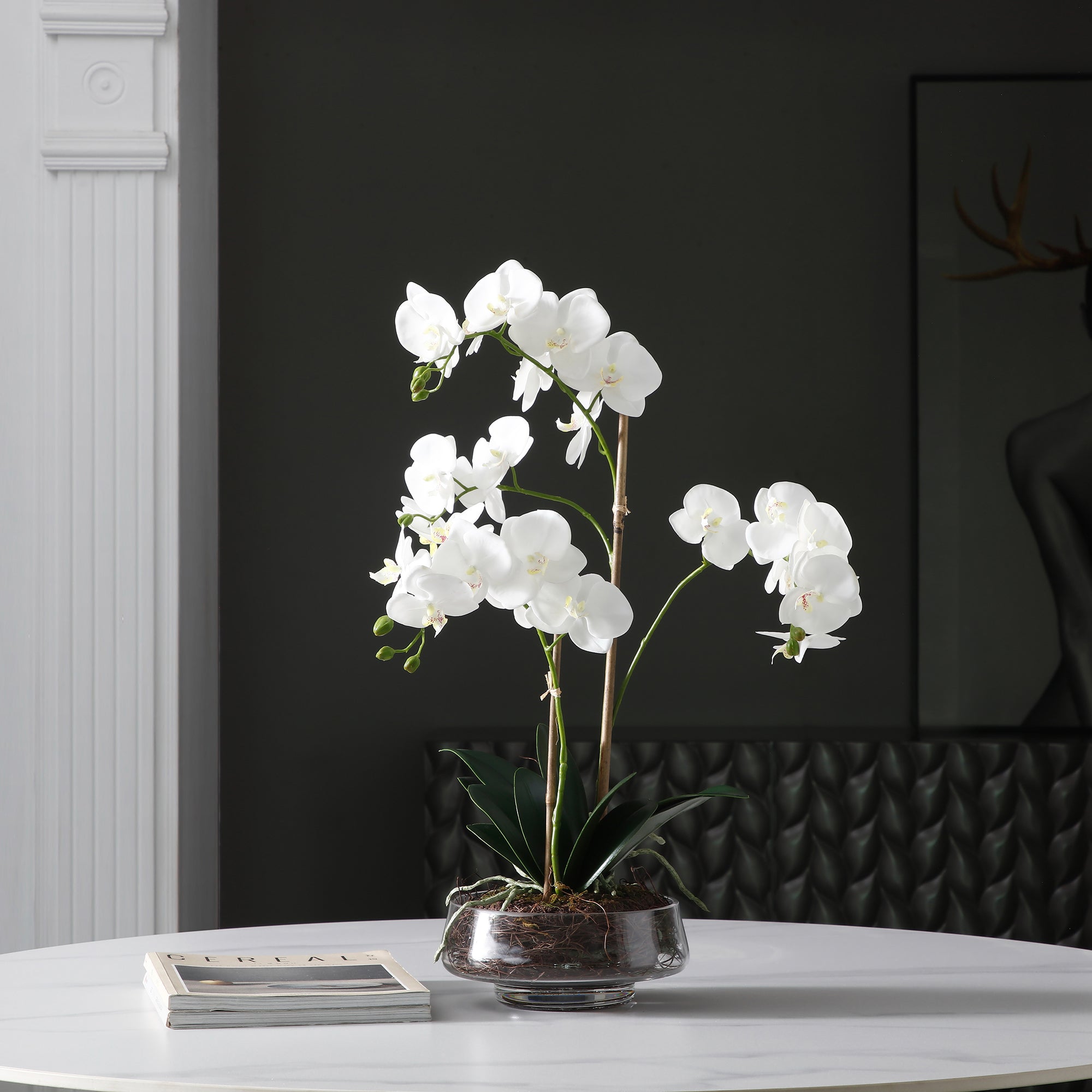 sia-deco-noah-lena-orchid-e-56-cm-plante-blanc-2-branches image 2