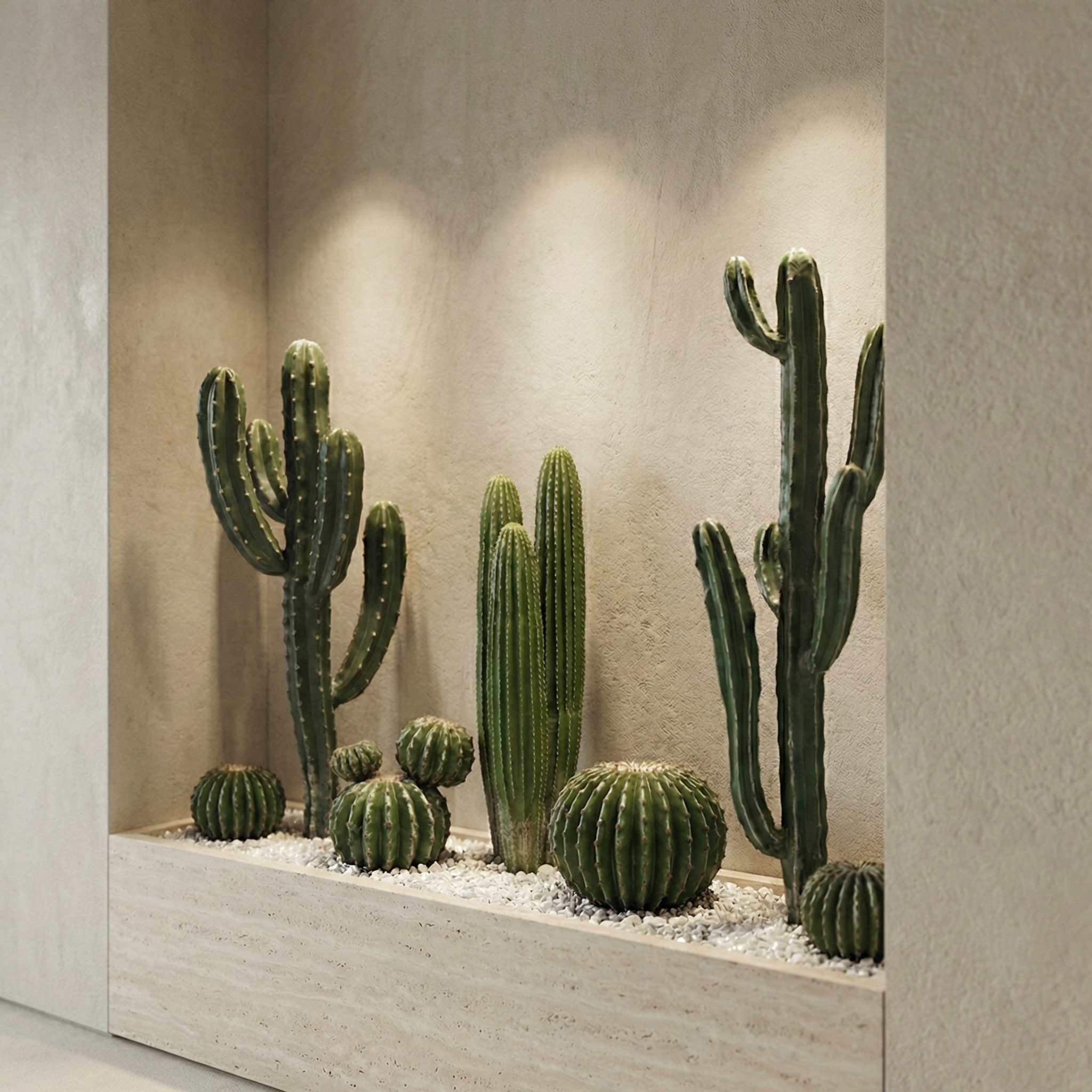 sia-deco-noah-cactus-rond-en-pot-32-cm-vert image 3