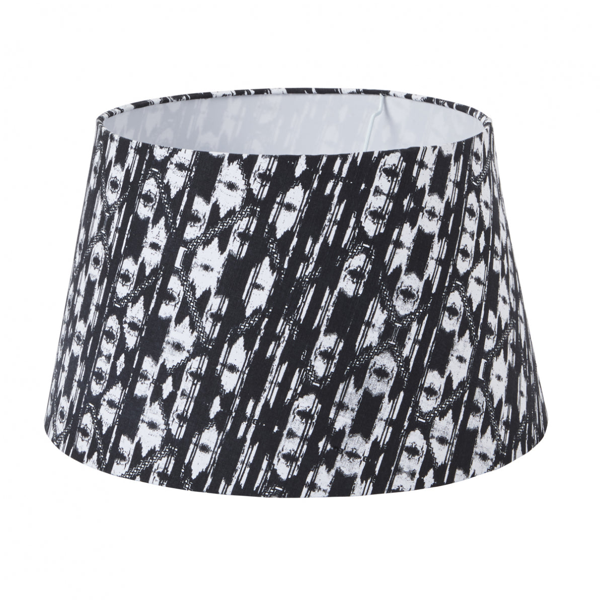 sia-deco-nora-lily-abat-jour-conique-noir-blanc-45-cm-e27 image 1