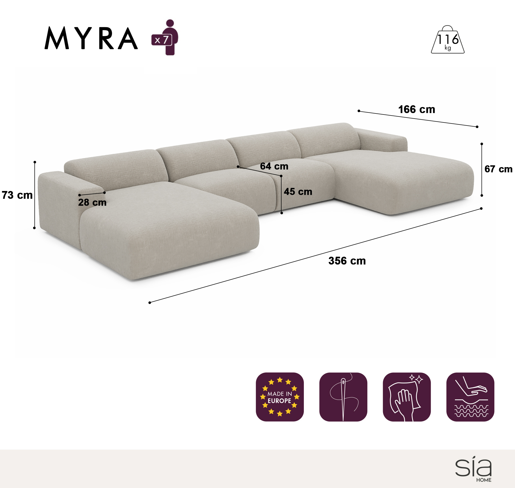 sia-deco-myra-canap-panoramique-cr-me-5-places-arrondi image 5