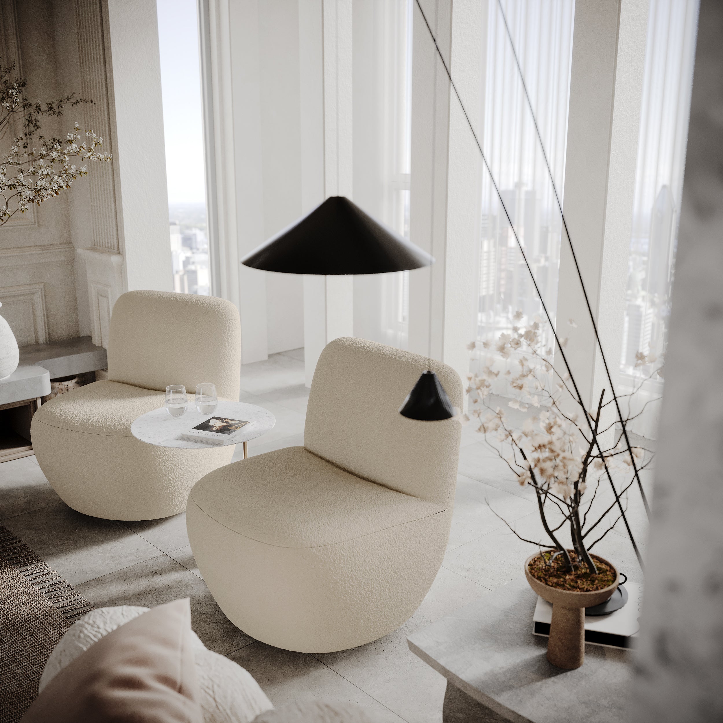 sia-jena-fauteuil-pivotant-tissu-beige-gris-moutarde image 3