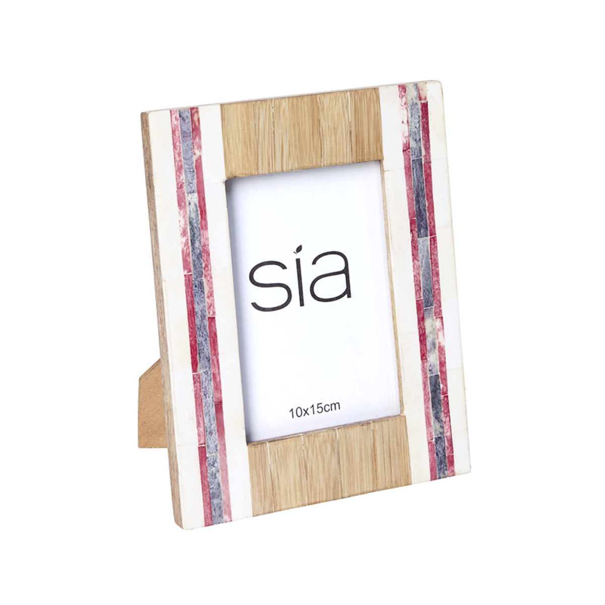 sia-deco-victoria-boston-cadre-photo-blanc-21-cm-bois-manguier image 1