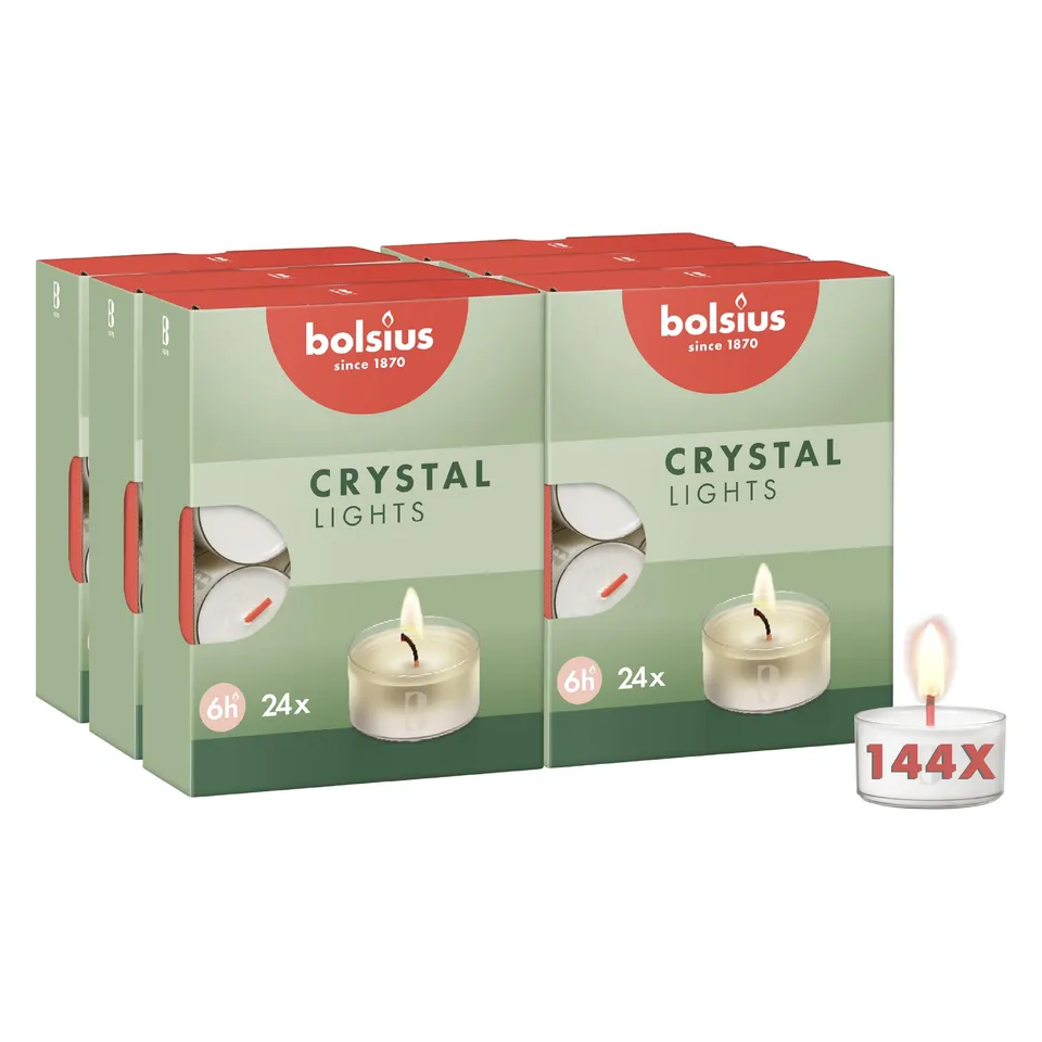 bolsius-crystal-lights-chauffe-plat-blanc-6h-bo-te-24 image 1