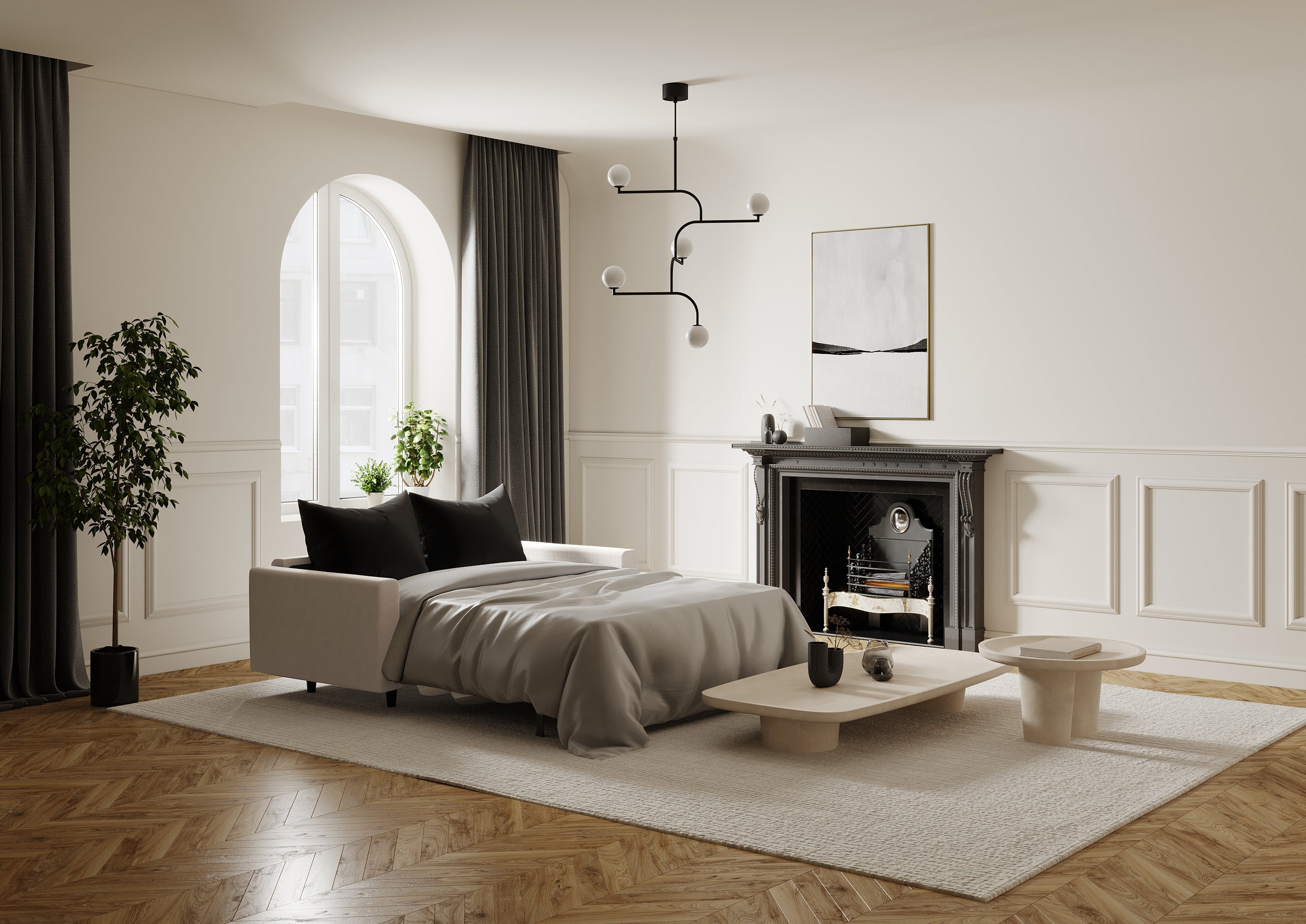 sia-deco-joan-hailie-jade-canap-convertible-beige-140-cm image 3