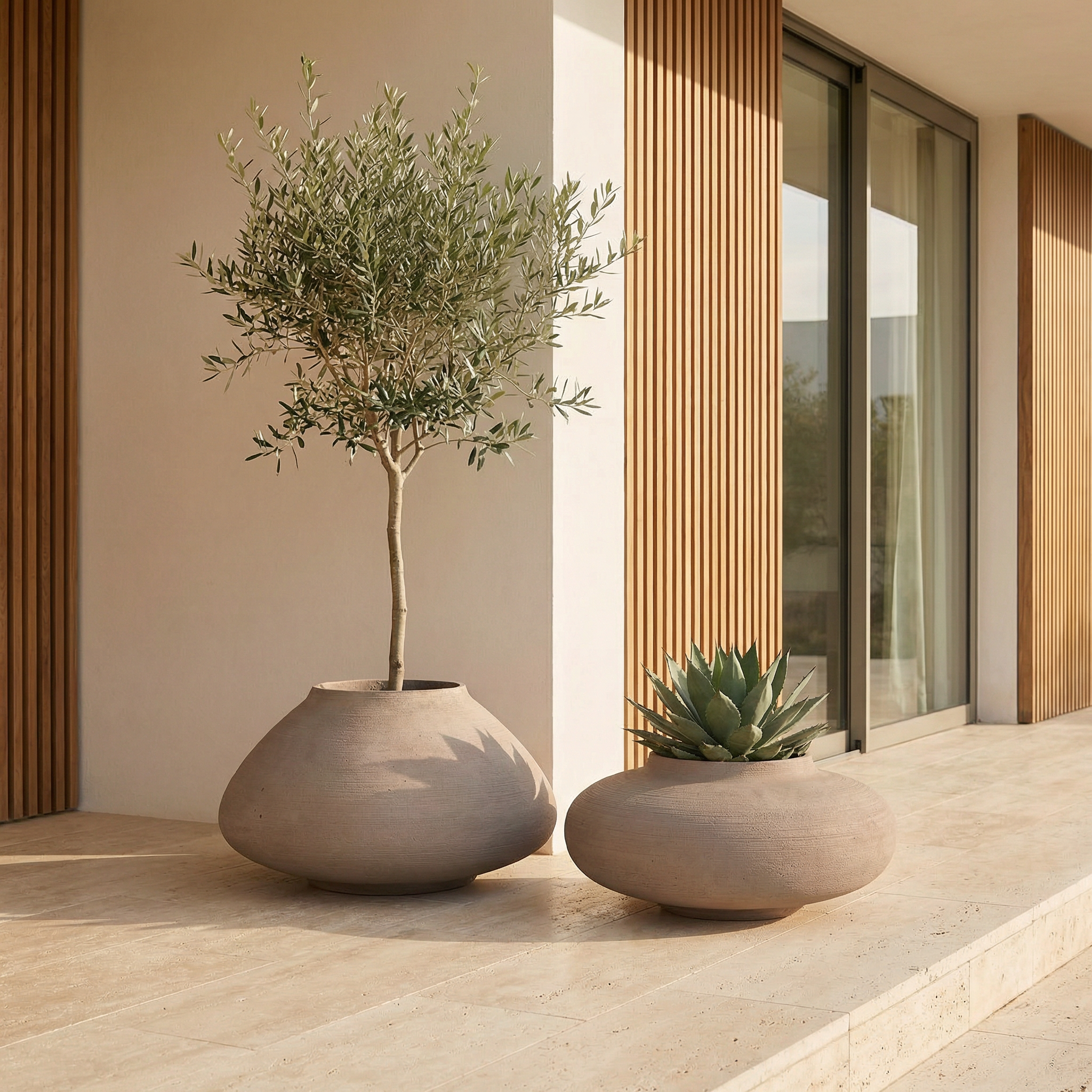 sia-deco-antica-cache-pot-zen-37cm-marron-fonc image 8