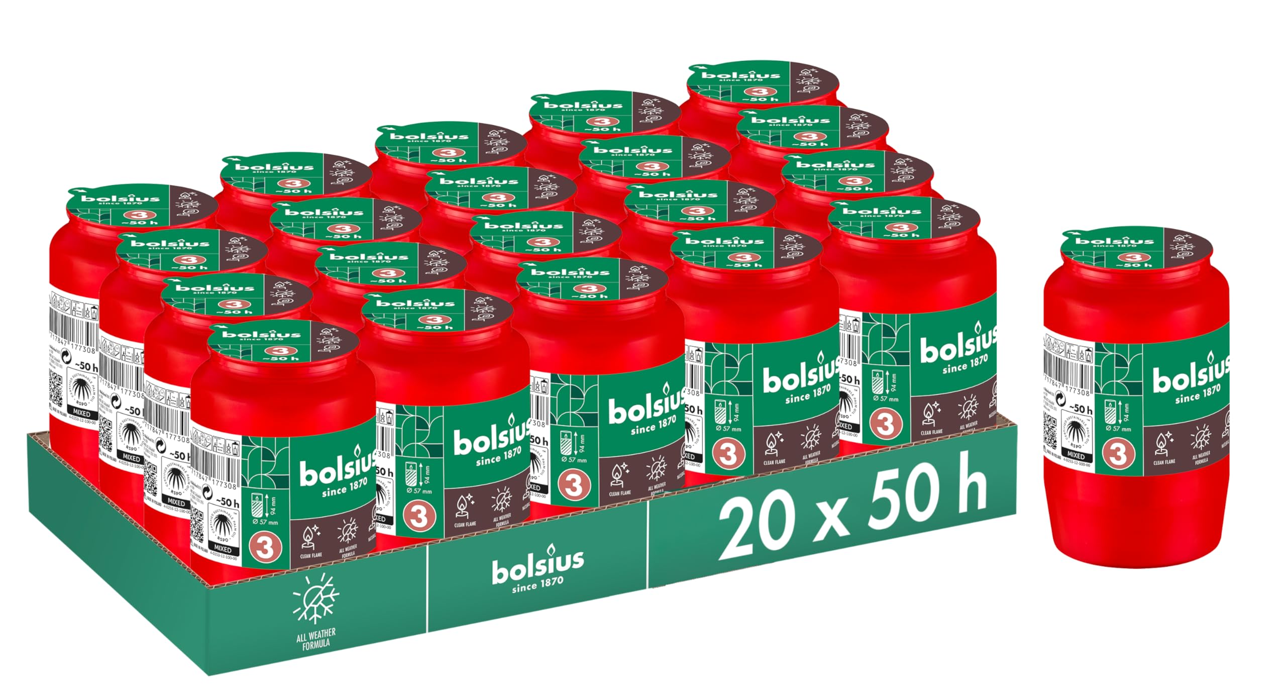 bolsius-bougies-piliers-fun-raire-blanc-4-jours-lot-24 image 8