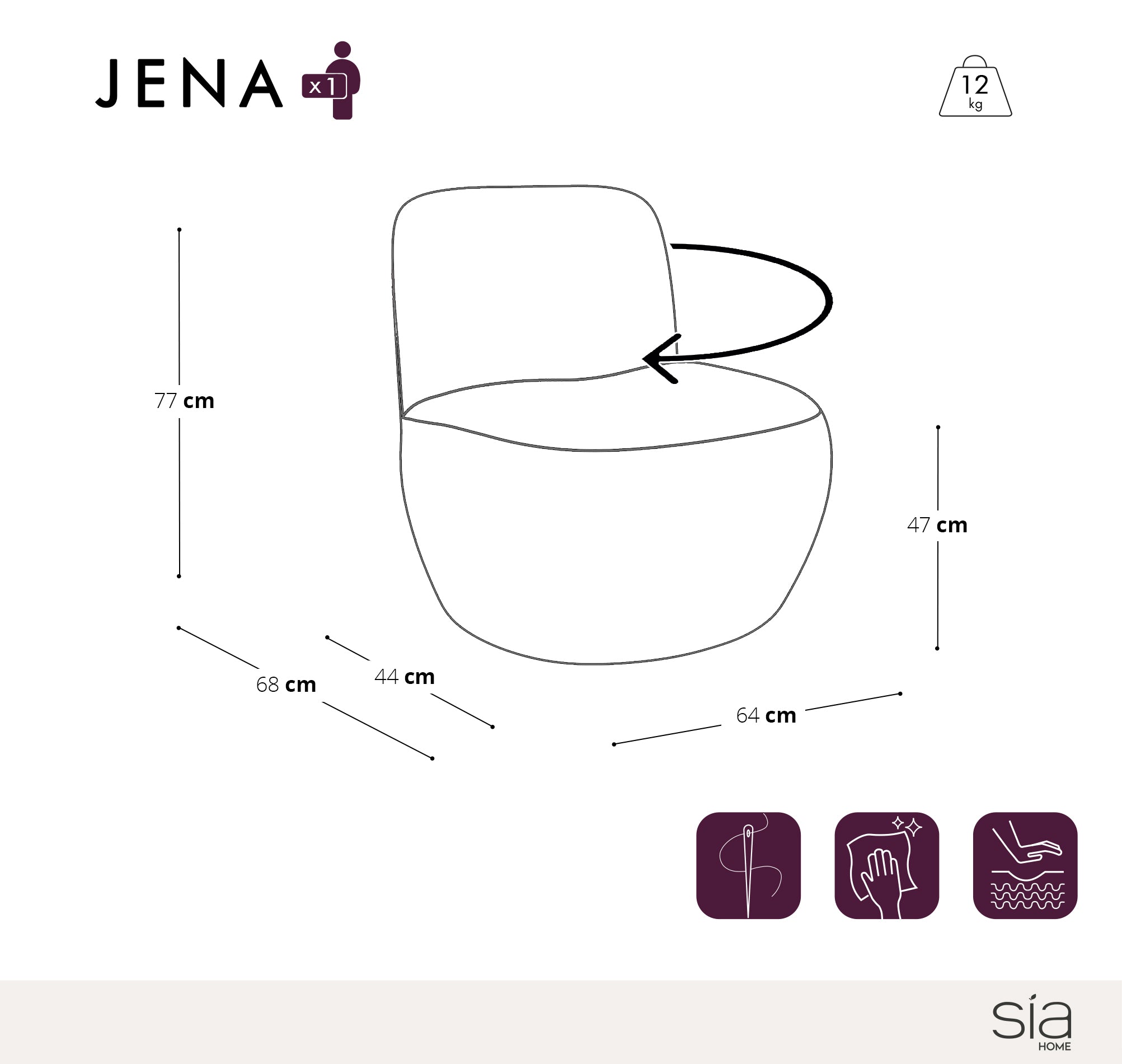 sia-jena-fauteuil-pivotant-cru-360-tissu image 4