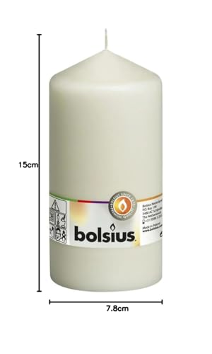 bolsius-bougies-piliers-pilier-ivoire-lisse-15-cm-65-h image 6