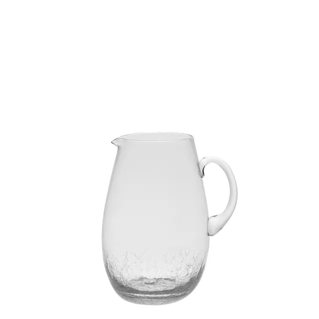 sia-deco-alba-carafe-verre-craquel-23cm-transparent image 1
