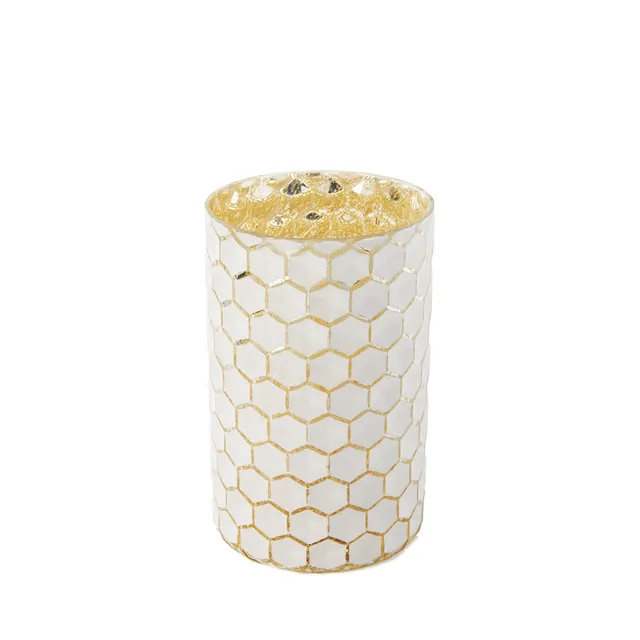 sia-deco-nora-maia-photophore-blanc-dor-20cm image 1