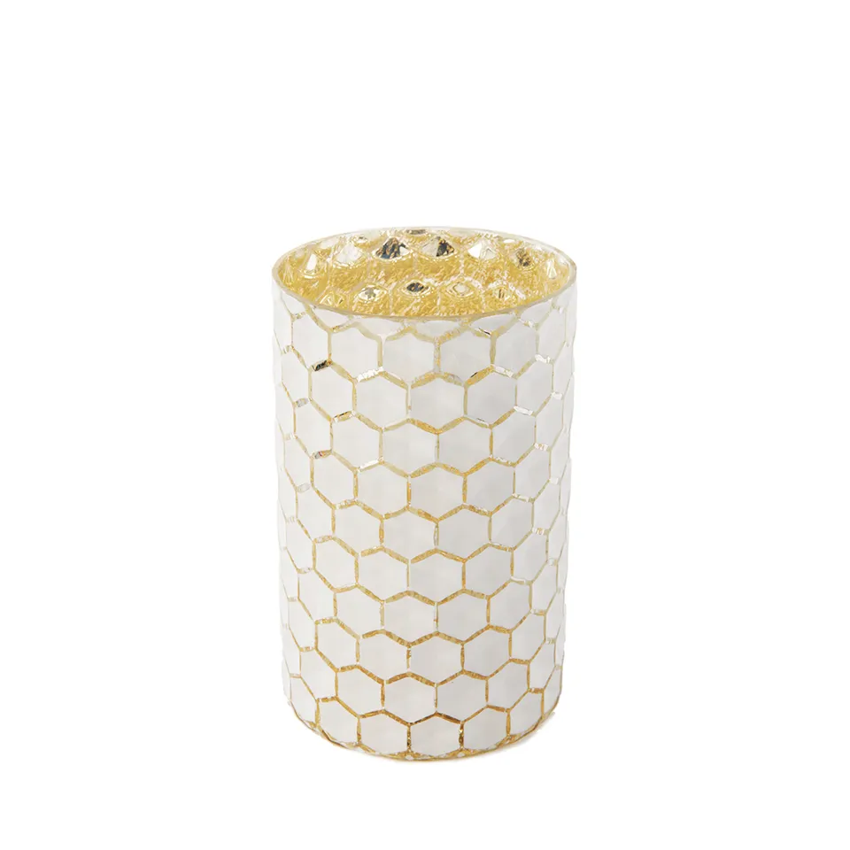 sia-deco-nora-maia-photophore-blanc-dor-20cm image 1