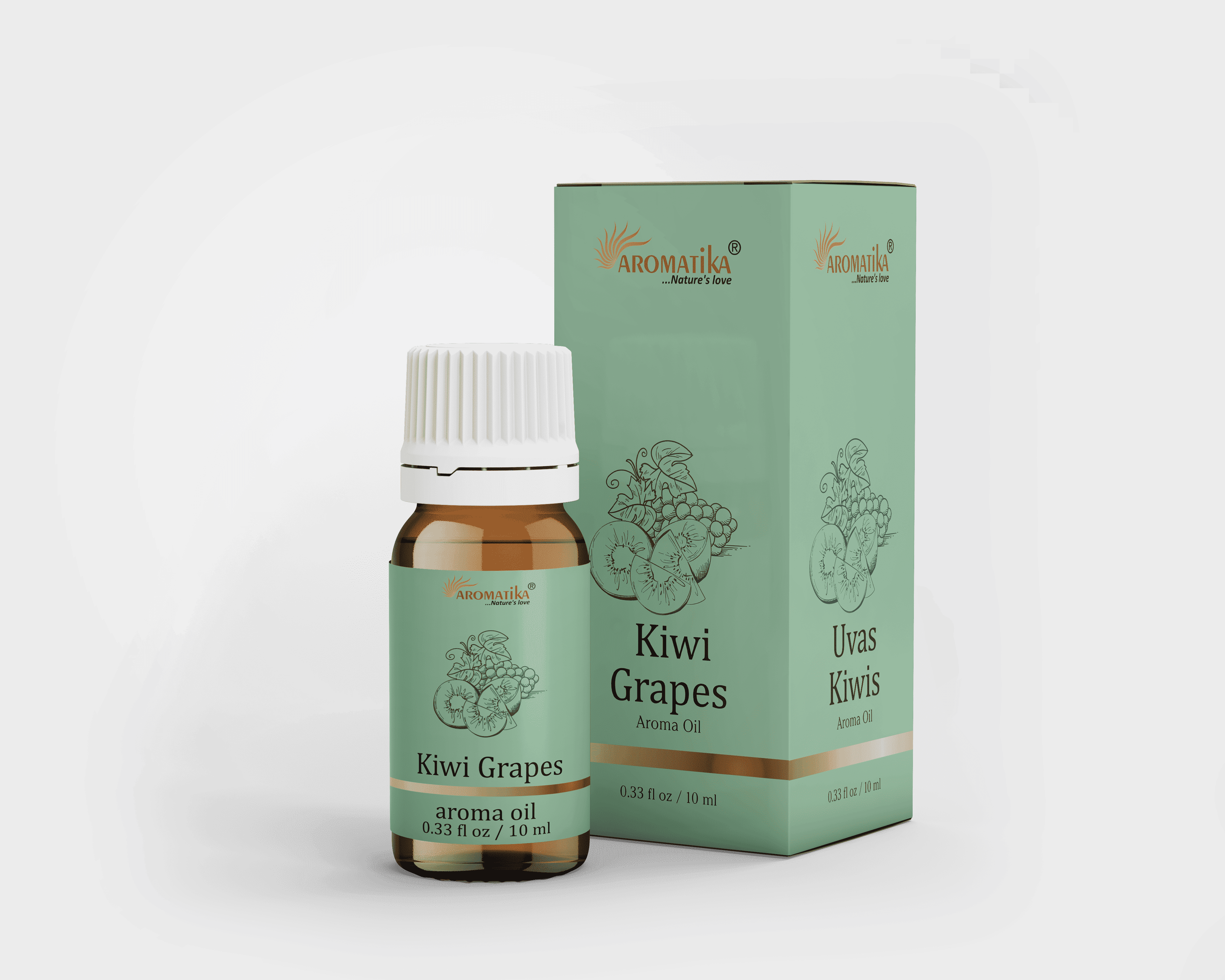 aromatika-aroma-oil-kiwi-grapes-huile-parfum-e-10ml-fruit-e image 1