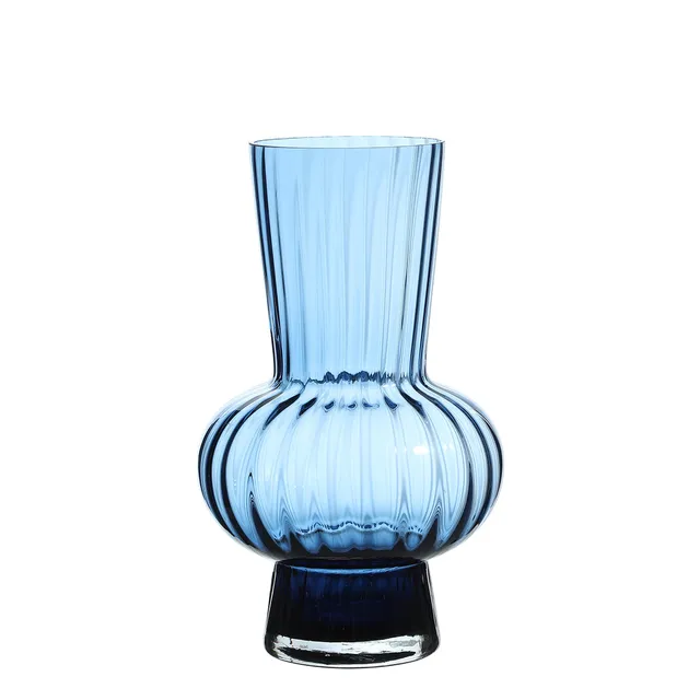 sia-deco-antica-bubble-31-cm-vase-bleu-ondul image 1