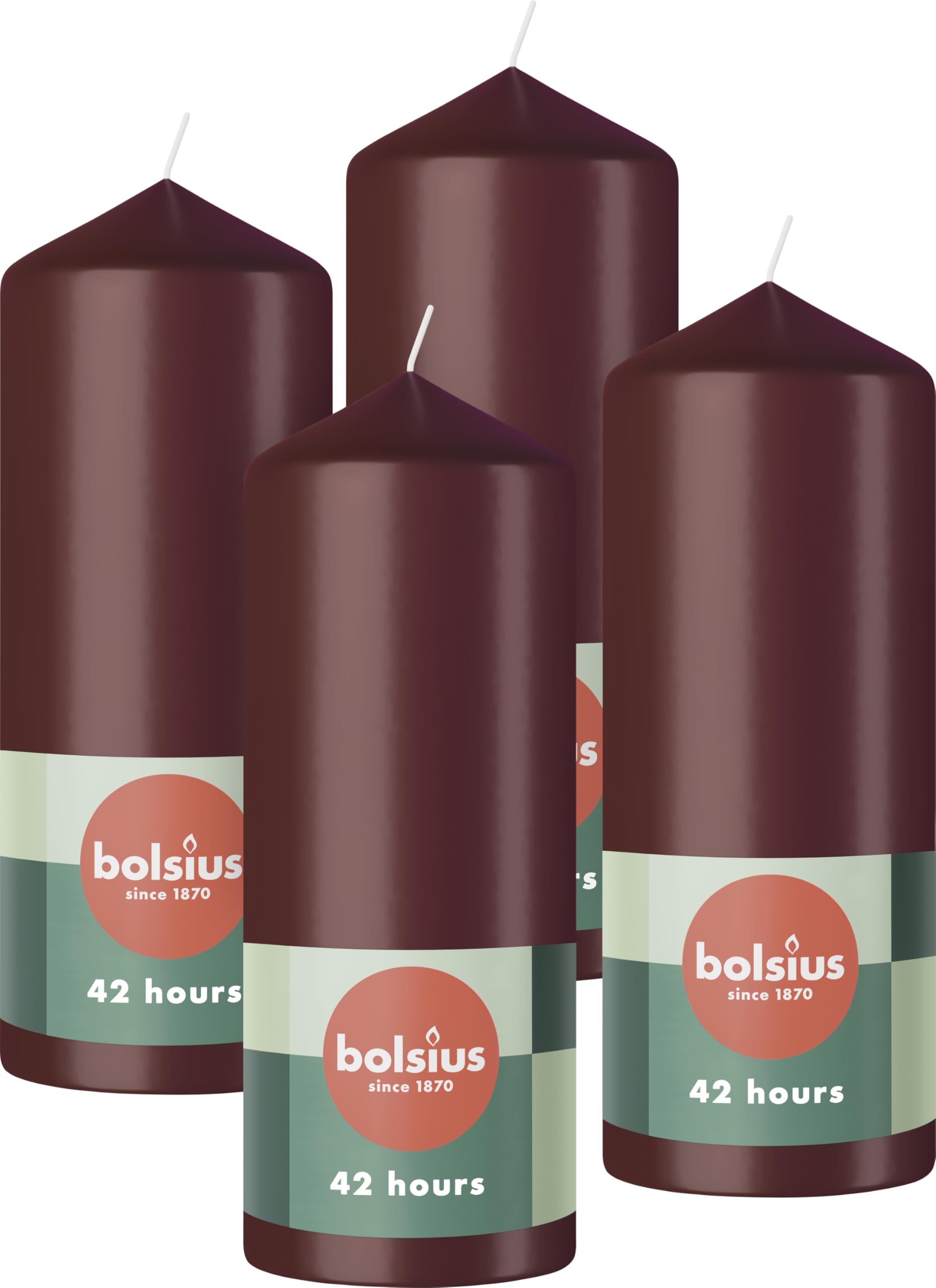 bolsius-bougies-piliers-beige-8x6-cm-lot-de-4-17h image 3